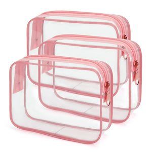 Tsa Approved Toiletry Bag, Cosmetic Bags 3 Pack With Zipper Carry On Airline🐘